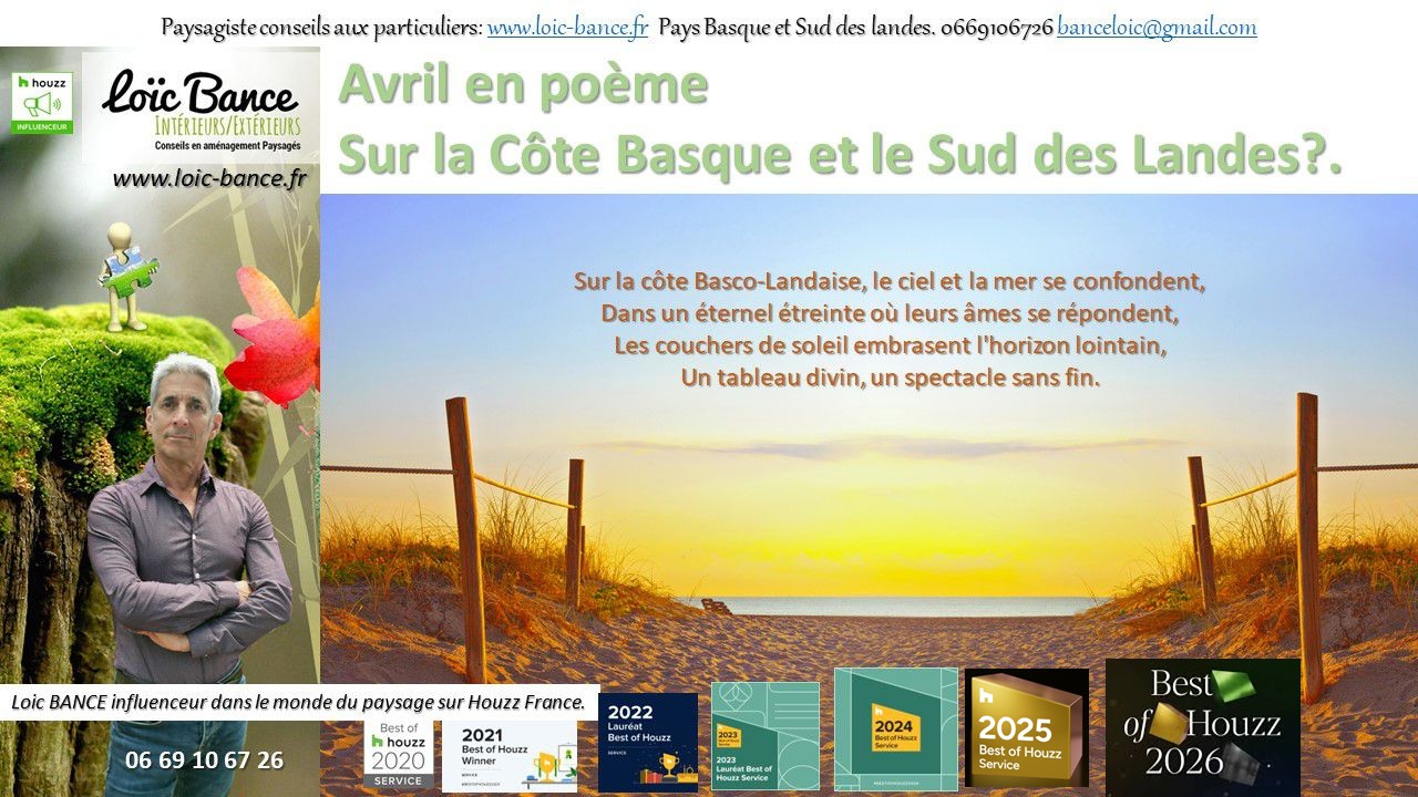 Paysagiste Pays Basque Paysagiste Landes. Avril en poème.