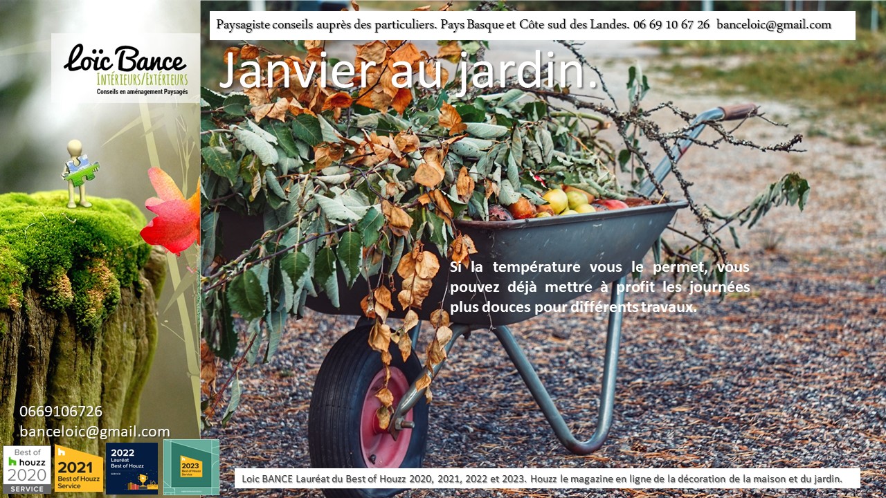 Les travaux de janvier au jardin d'ornement, potager et fruitier par Paysagiste Pays Basque et Paysagiste Landes