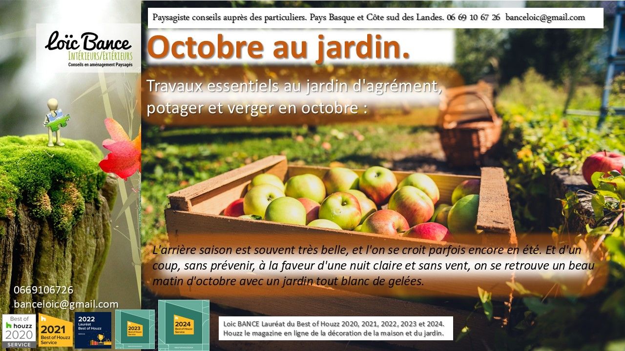 Paysagiste Pays Basque Paysagiste Landes Octobre au jardin les travaux.