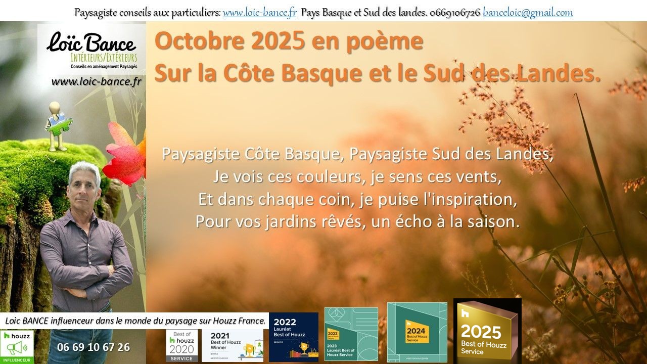 Paysagiste Pays Basque Paysagiste Landes Octobre en poème.