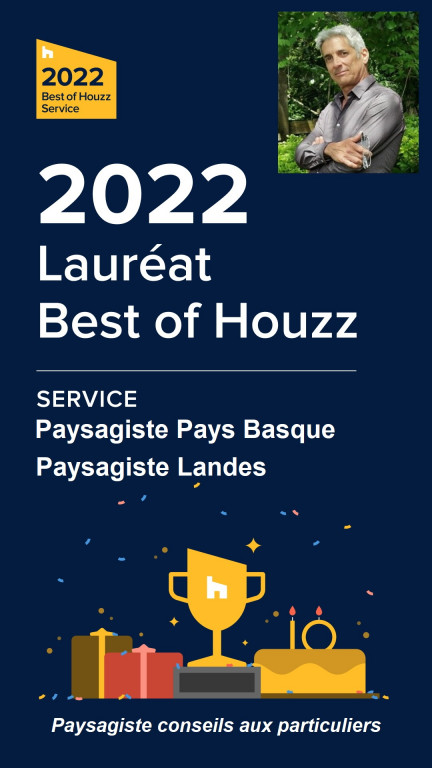 Paysagiste-Landes-Trophe-jardins-2022 Paysagiste-Landes-certificat-Houzz-2021